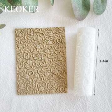 KEOKER Polymer Clay Texture Roller for Earrings