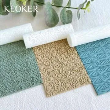 KEOKER Polymer Clay Texture Roller for Earrings