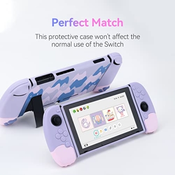 Cute Purple Silicone Case for Nintendo Switch Joy-Cons