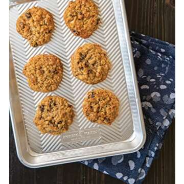 Nordic Ware Metallic 45370 Prism Quarter Sheet - Durable and Nonstick Bakeware