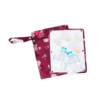 Sarah Wells Pumparoo Wet/Dry Bag for Breast Pump Parts (Berry Bloom)
