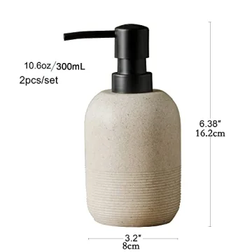 Elegant GalDal Resin Soap Dispenser Set for Every Home