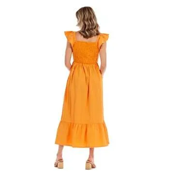 Mud Pie Keya Smocked Maxi Dress for Effortless Style