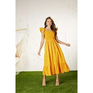 Mud Pie Keya Smocked Maxi Dress for Effortless Style