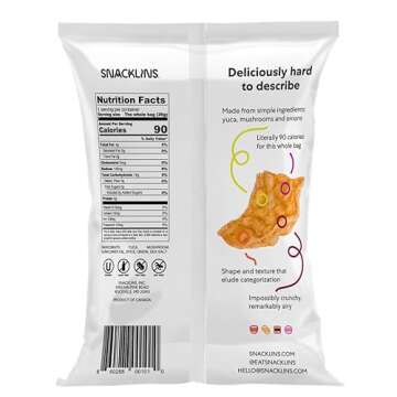 SNACKLINS Plant Based Crisps CHESAPEAKE BAY - Gluten Free, Grain Free, 100% Kosher For Passover, Veg...