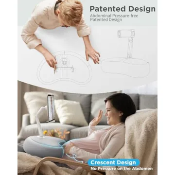 SAIJI Tablet Holder Pillow for Devices 4.7”-15.6”