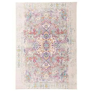 Rugshop Bohemian Vintage Oriental Area Rug 5' x 7' Gray