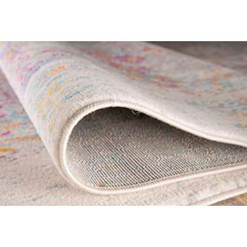 Rugshop Bohemian Vintage Oriental Area Rug 5' x 7' Gray