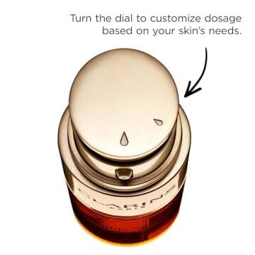 Clarins Double Serum | Award-Winning | Anti-Aging | Visibly Firms, Smoothes and Boosts Radiance in Just 7 Days* | 21 Plant Ingredients, Including Turmeric | All Skin Types, Ages and Ethnicities