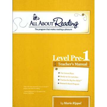 All About Reading Level Pre-reading (aka Pre-1) Teachers Manual (All About Reading)