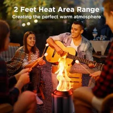 OGERY Stove Tabletop Fire Pit with Stand 7.9 x 6.1 in, Smokeless Firepit Camping Outdoor Table Top Firepit for Urban & Suburbs with Portable Travel Bag, Fueled by Pellets or Wood, Stainless Steel