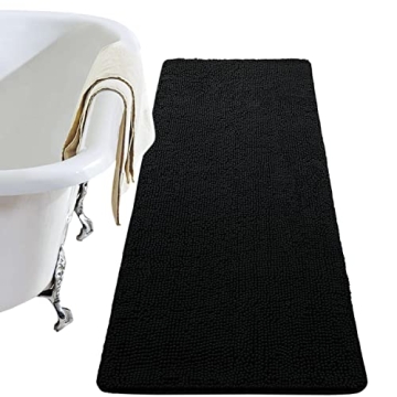 LOCHAS Luxury Bathroom Rug Shaggy Bath Mat - Soft, Non-Slip, and Washable