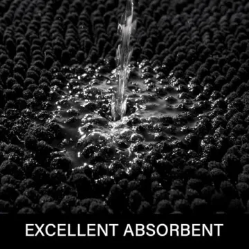 LOCHAS Large Soft Bath Mat Non-Slip Chenille Rug