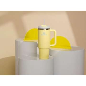 Stanley Quencher H2.0 Tumbler with Handle & Straw 30 oz | Twist On 3-Way Lid | Cupholder Compatible for Travel | Insulated Stainless Steel Cup | BPA-Free | Pomelo