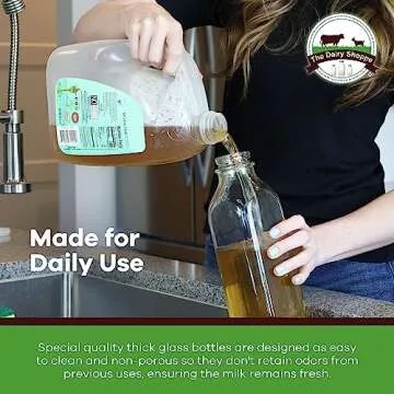 Durable Heavy Glass Milk Bottles for Every Household