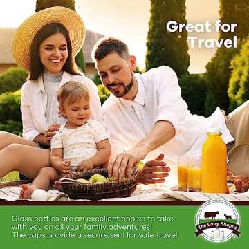 Durable Heavy Glass Milk Bottles for Every Household