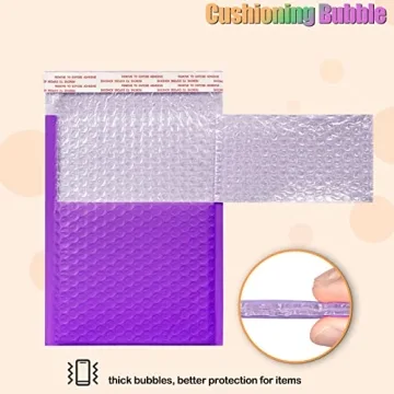 Durable 6x10 Bubble Mailers 50 Pack for Shipping