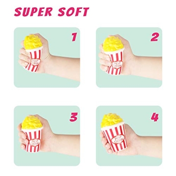 Jumbo Soft Squishies Set for Kids Stress Relief Toys