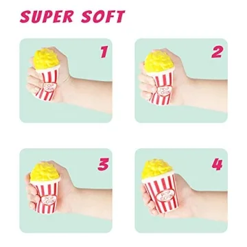 Jumbo Soft Squishies Set for Kids Stress Relief Toys