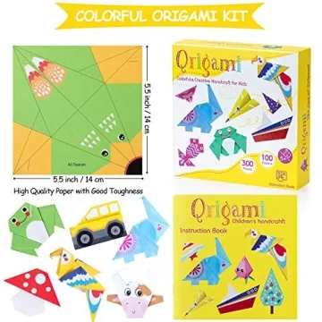 Discover Origami Paper Set for Kids - 300 Sheets, Fun Projects