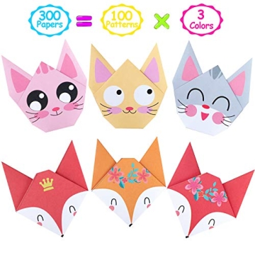 Discover Origami Paper Set for Kids - 300 Sheets, Fun Projects