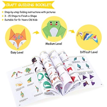 Discover Origami Paper Set for Kids - 300 Sheets, Fun Projects
