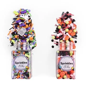 Edible Halloween Sprinkles: Tombstone Cupcake Toppers, Bloody Candy Bones & More for Spooktacular Tr...