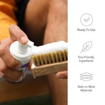 Jason Markk Read-To-Use Foam, Shoe Cleaner, Sneaker Care, Ideal for Footwear, Safe for Leather, Suede, Nubuck, Cotton, Knits, 7oz