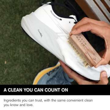 Jason Markk Read-To-Use Foam, Shoe Cleaner, Sneaker Care, Ideal for Footwear, Safe for Leather, Suede, Nubuck, Cotton, Knits, 7oz