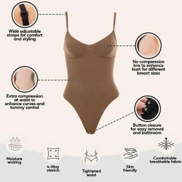 Shapewear Tummy Control Bodysuit: Slim & Stylish