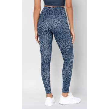 ODODOS Women's High Waisted Full Length Yoga Leggings with Pockets, 28" Inseam Tummy Control Non See...