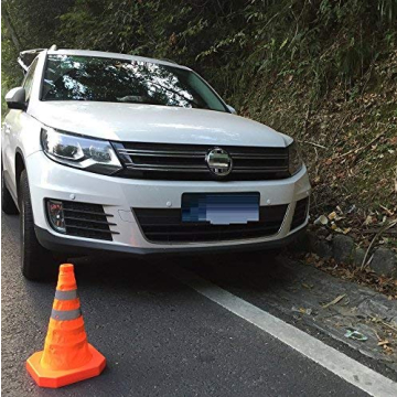 CARTMAN Collapsible Traffic Cones for Road Safety 4 Pack