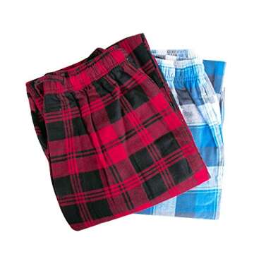 Big Boys Young Cotton Plaid Lounge Pants Sleepwear Bottoms 8 10 12 14 16