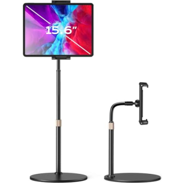 LISEN Adjustable iPad Stand for Desk - Portable Tablet Holder, Case-Friendly