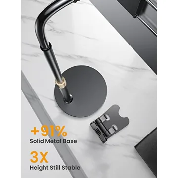 LISEN iPad Stand - Adjustable, Portable, and Sturdy Tablet Holder