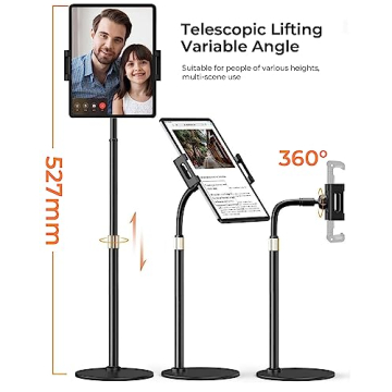 LISEN iPad Stand - Adjustable, Portable, and Sturdy Tablet Holder