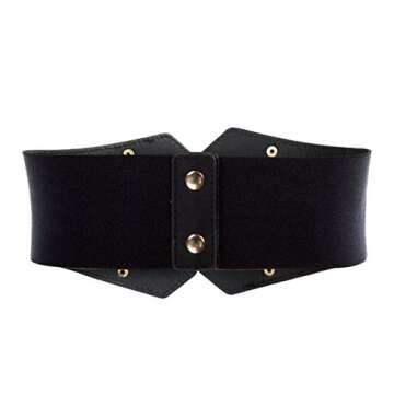 Scarlet Darkness Women's Gothic Cincher Belt Corset - Steampunk Elastic Wide Waist Belt
