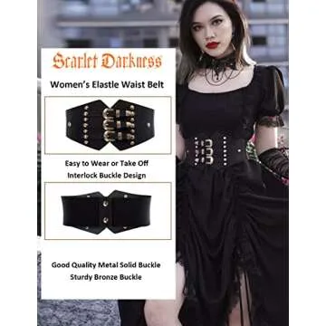 Scarlet Darkness Women's Gothic Cincher Belt Corset