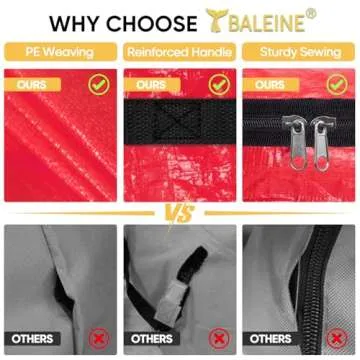 BALEINE Wreath Storage Bags - Durable & Spacious 2 Pack