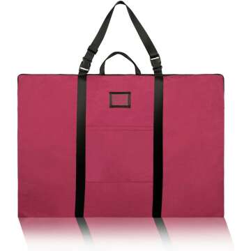 Large Art Portfolio Bag - Lightweight and Convenient