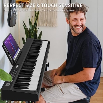 88 Key Digital Piano with Bluetooth and MIDI Features