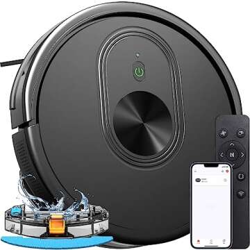 Robot Vacuum and Mop Combo, 3 in 1 Mopping Robotic Vacuum with Schedule, App/Bluetooth/Alexa, 1600Pa...