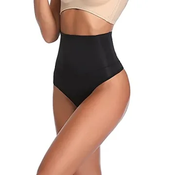 JOYSHAPER High Waist Shapewear Thong for Women Tummy Control Underwear