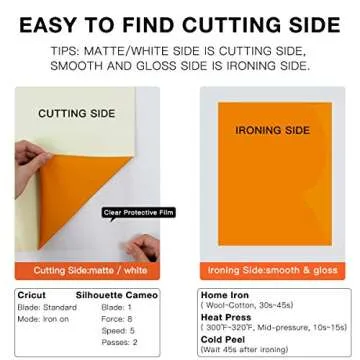 HTV Heat Transfer Vinyl Bundle 47 Pack for T-Shirts