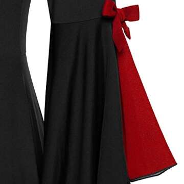 Aniywn Plus Size Gothic Tunic for Halloween Events