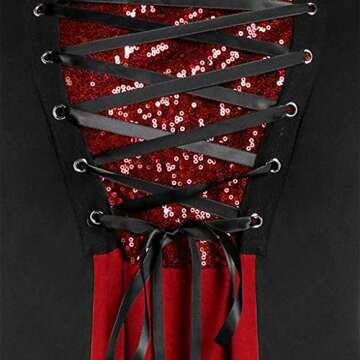 Aniywn Plus Size Gothic Tunic for Halloween Events