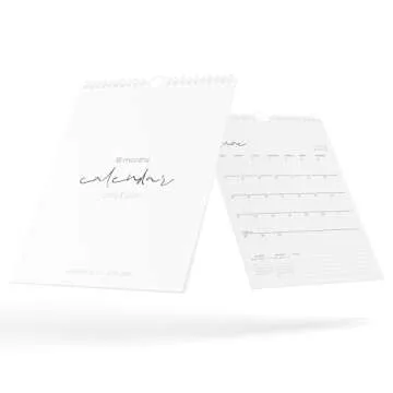 Karto Wall Calendar 2025 - Vertical 8.5x11 inch Runs Until June 2026 - Boost Your Productivity and Easy Planning with the Aesthetic Monthly Calendar - Cursive