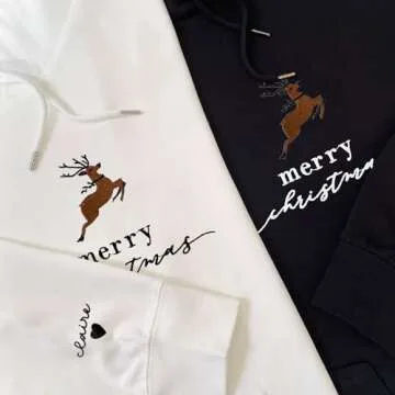 Custom Christmas Embroidered Sweatshirt for All Ages