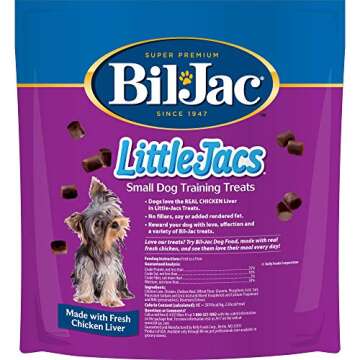Bil-Jac Little Jacs Small Dog Training Treats - Soft Chicken Liver Dog Treats for Puppy Rewards - Re...