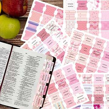 96 Bible Tabs - Perfect for Women & Girls Journaling